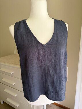 NWT Calypso St Barth Cobalt Blue V-Neck Tank Top Size M